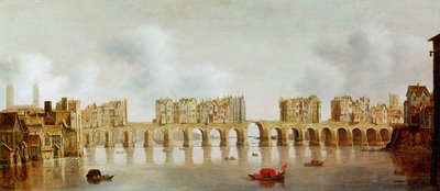 Vue du pont de Londres, vers 1632 - Claude de Jongh